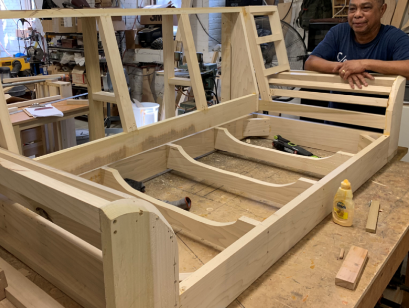 studio workbench and tools